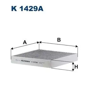 FILTRON K1429A Polen Filtresi (Karbonlu) MF1455700380 resmi