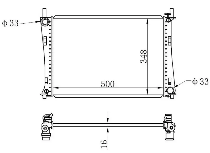 ORIS BFR081016 Radyatör 2S6H8005CD resmi