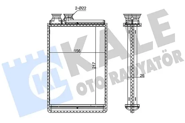 KALE 347385 Kalorifer Radyatörü 6448S7 resmi