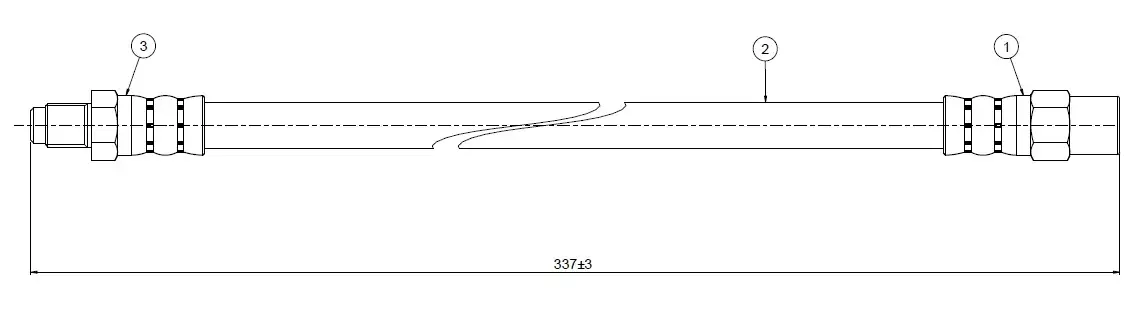 CAVO C800143A Arka Fren Hortumu 3432676539 resmi