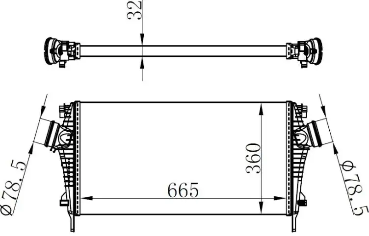 ORIS IOP047032 Turbo Radyatörü 1302647 resmi