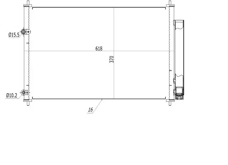 MGA 82258 Klima Radyatörü 8845002280 resmi