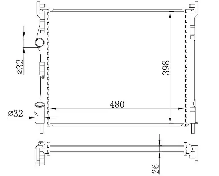 ORIS BRN043026 Radyatör resmi