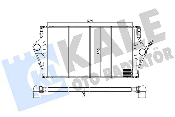 KALE 345075 Turbo Radyatörü 8200075810 resmi