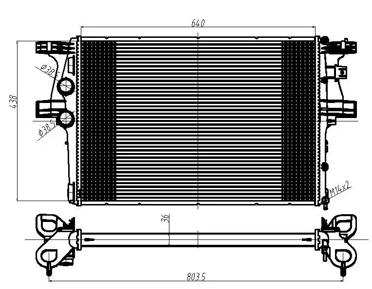 MGA 80750 Radyatör 5801264635 resmi