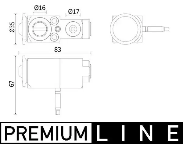 MAHLE AVE140000P Klima Genleşme Valfi resmi
