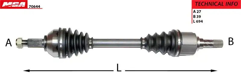 MGA 70644 Ön Aks (Sol) 8200452269 resmi