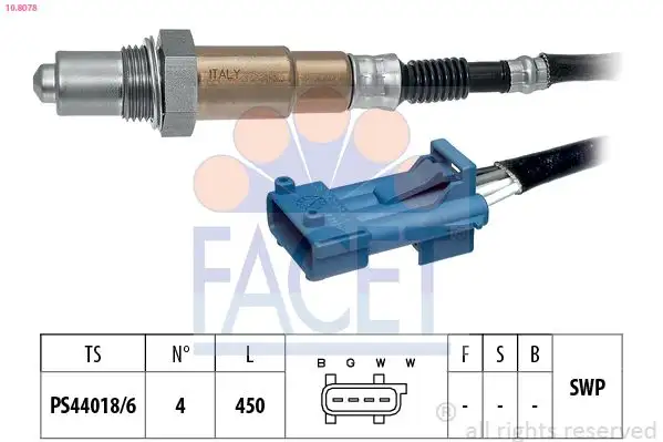FACET 10.8078 Oksijen Sensörü 1618V3 resmi