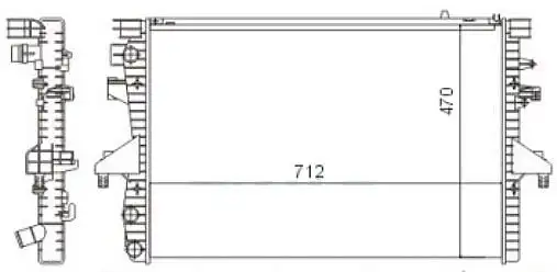 MGA 80194 Radyatör 7H0121253K resmi