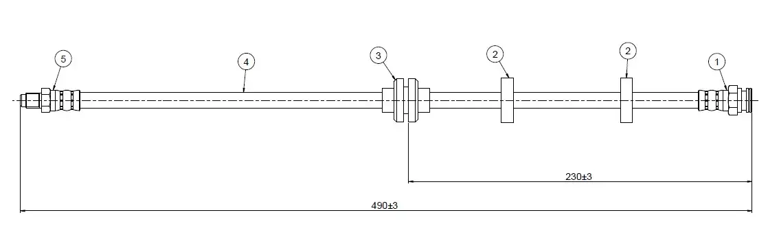 CAVO C800904A Ön Fren Hortumu 46448474 resmi