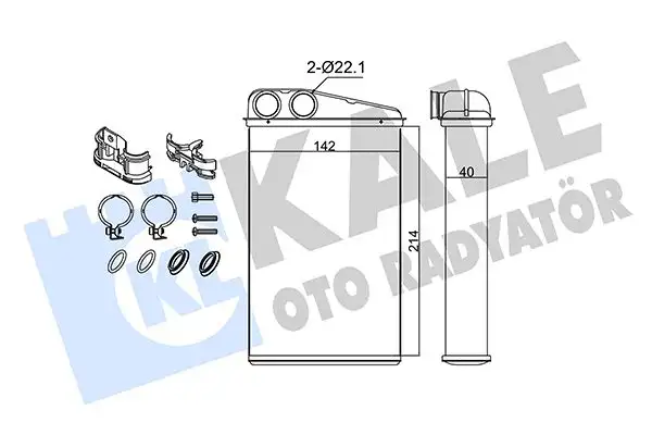 KALE 346710 Kalorifer Radyatörü 7701208323 resmi
