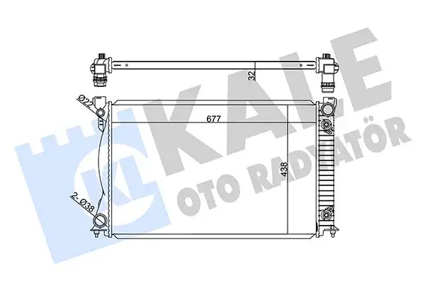 KALE 367800 Radyatör 4F0121251P resmi