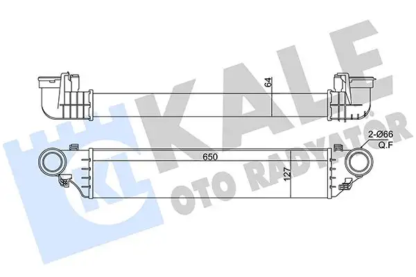 KALE 375690 Turbo Radyatörü A2035000500 resmi