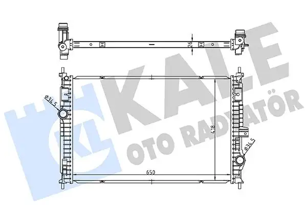 KALE 363595 Radyatör resmi