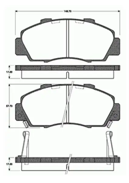 MGA 55308 Ön Fren Balatası 45022SS0G02 resmi