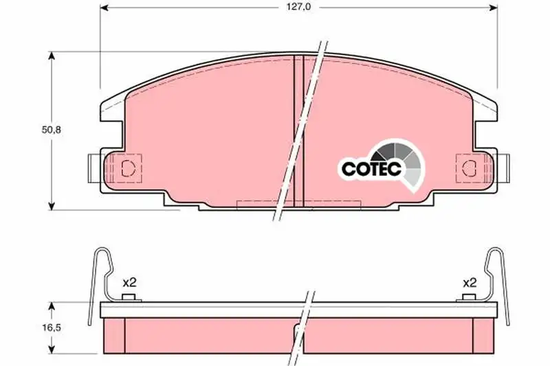 TRW GDB870 Ön Fren Balatası resmi