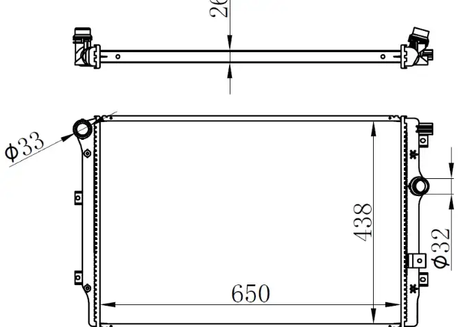 ORIS BVW013026 Radyatör 5N0121253F resmi