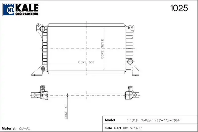 KALE 0206152PA Radyatör resmi