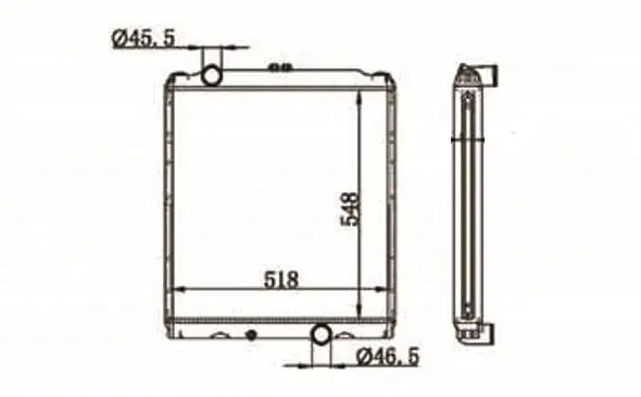 MGA 80757 Radyatör ME292313 resmi