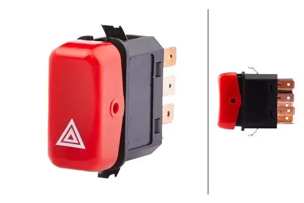 HELLA 6HH004175-021 Dörtlü Flaşör Düğmesi A0055459224 resmi