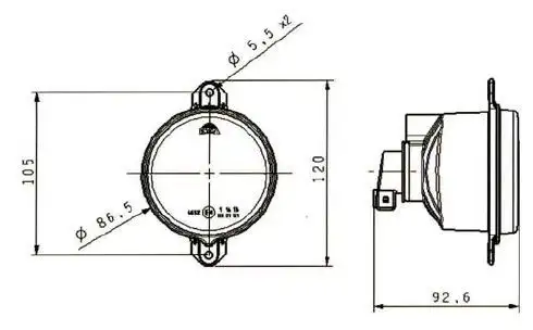 FARBA 12824E Sinyal Lambası 8C4613368AB resmi