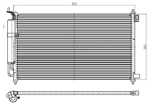 ORIS CNI800016 Klima Radyatörü 92100AX800 resmi