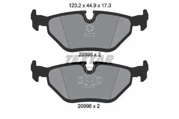 TEXTAR 2099501 Arka Fren Balatası resmi