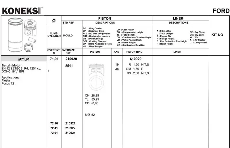 KONEKS 610920 Motor Segmanı (STD) resmi