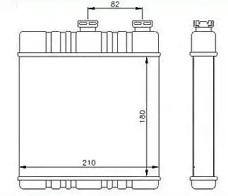 MGA 81114 Kalorifer Radyatörü 1618142 resmi