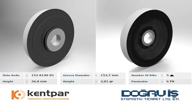 KENTPAR K14601 Krank Kasnağı resmi