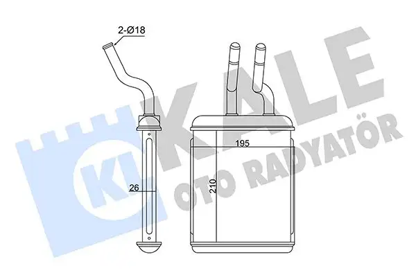 KALE 358560 Kalorifer Radyatörü 60779451 resmi