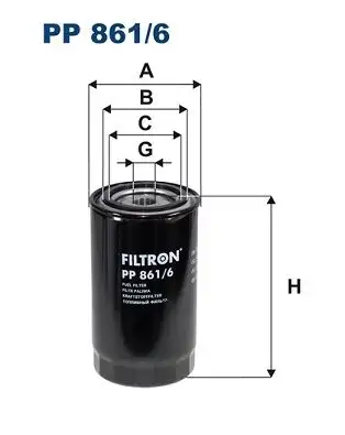 FILTRON PP861/6 Yakıt Filtresi resmi