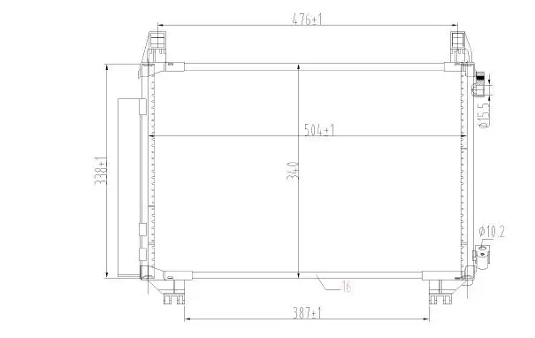 MGA 82340 Klima Radyatörü 884600D200 resmi