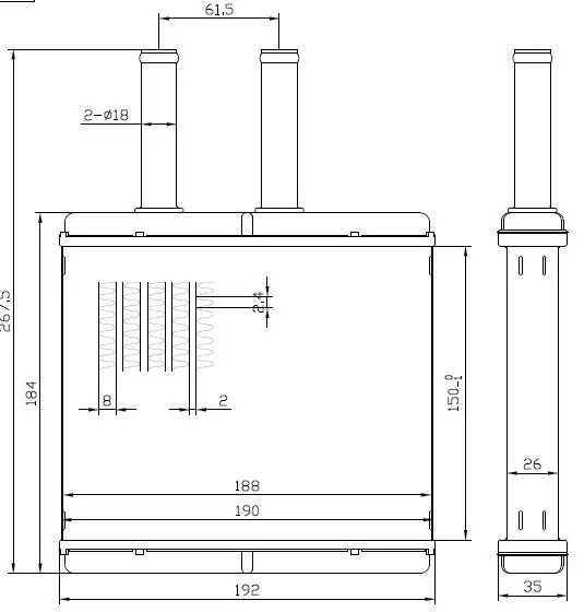 MGA 81175 Kalorifer Radyatörü 96539642 resmi