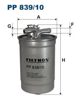 FILTRON PP839/10 Yakıt Filtresi 8E0127401D resmi