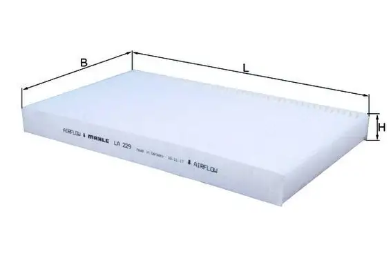 MAHLE LA229 Polen Filtresi A6398300165 resmi