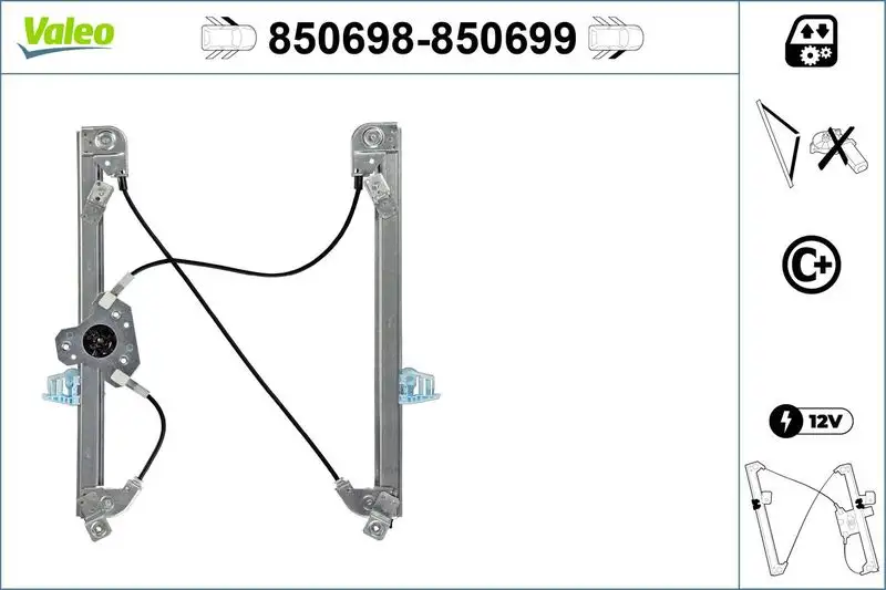 VALEO 850698 Ön Cam Krikosu (Sol) 8201010926 resmi