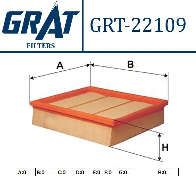 GRAT 22109 Hava Filtresi A2660940004 resmi