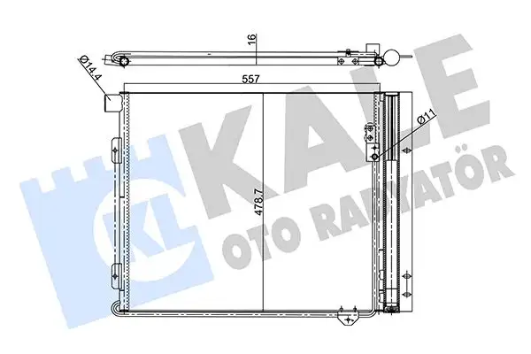 KALE 350445 Klima Radyatörü 81619200036 resmi