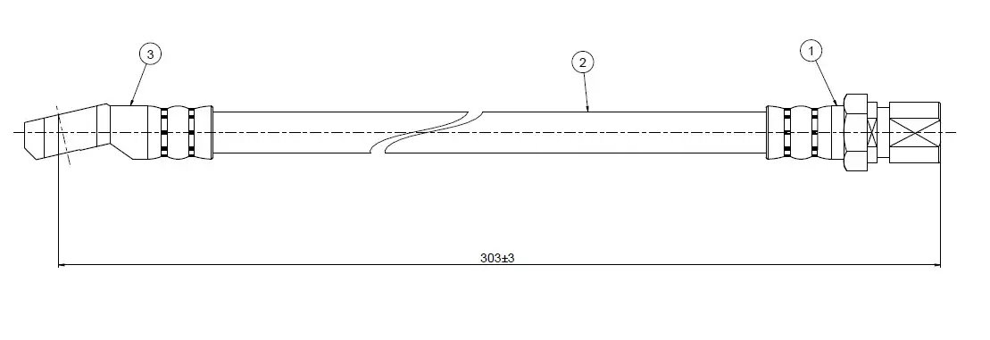 CAVO C800579A Ön Fren Hortumu 5956169 resmi