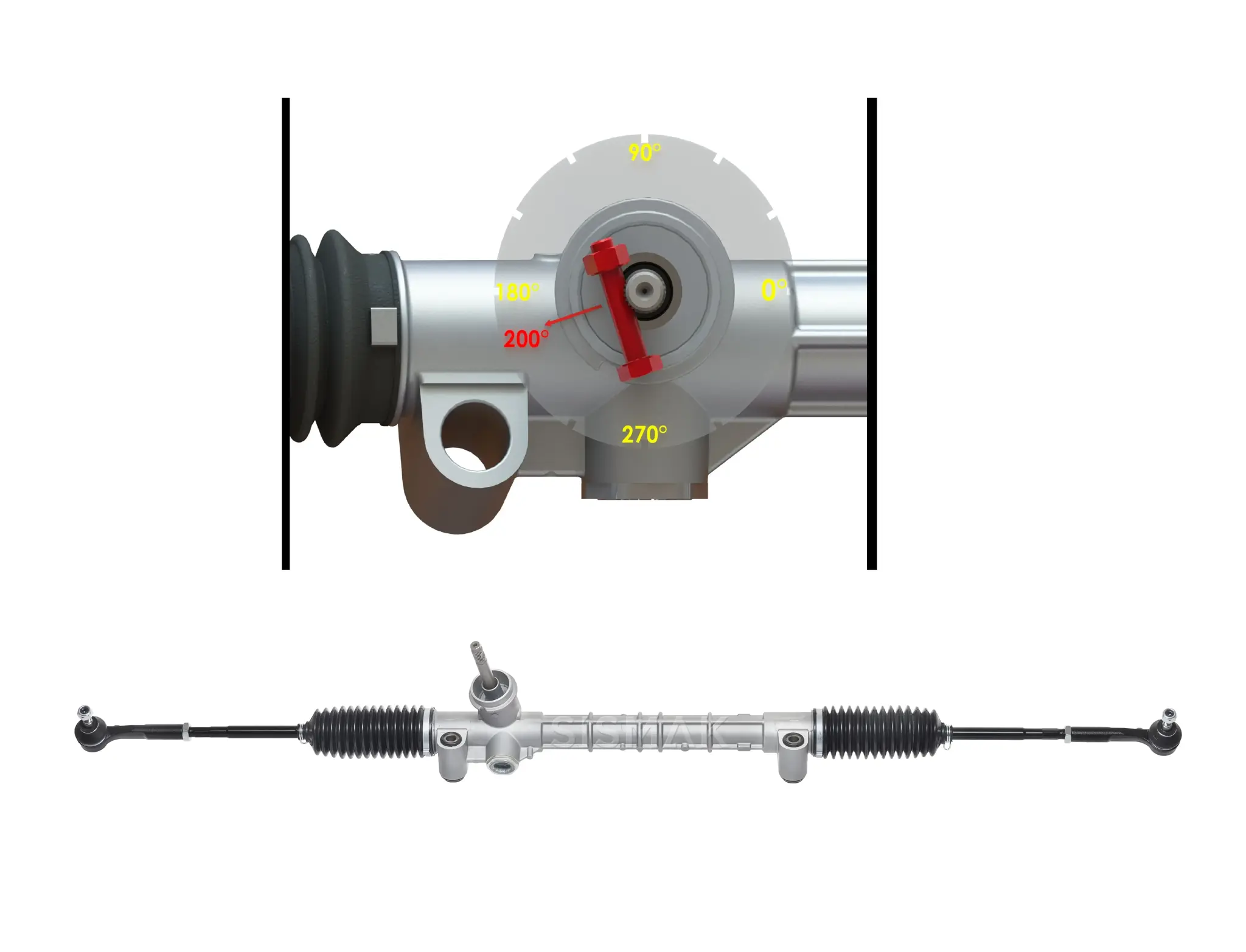 SİSMAK 264418T Direksiyon Kutusu 900756900755 resmi