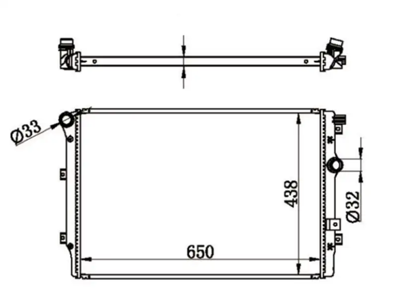 MGA 80585 Radyatör 5N0121253P resmi