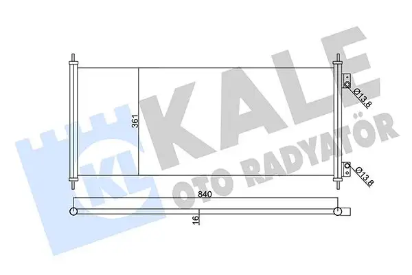 KALE 345690 Klima Radyatörü resmi