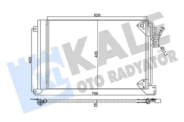 KALE 350335 Klima Radyatörü 41214450 resmi