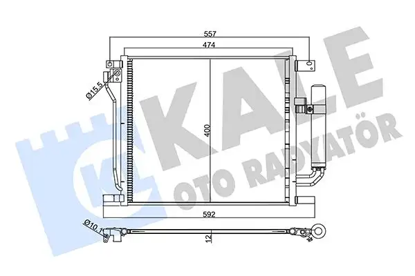 KALE 358070 Klima Radyatörü 92100BA61B resmi