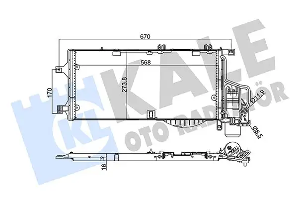 KALE 342895 Klima Radyatörü resmi