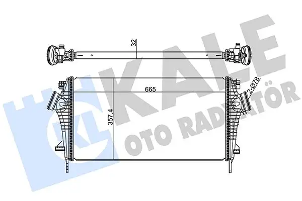 KALE 345700 Turbo Radyatörü 13241751 resmi