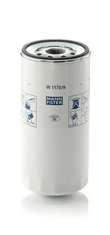 MANN W1170/9 Yağ Filtresi 2C466744AA resmi
