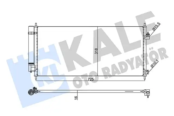 KALE 345725 Klima Radyatörü 80110TF0G02 resmi