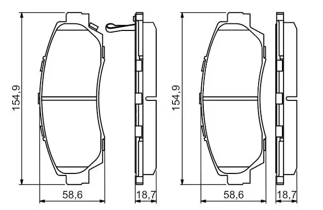 MGA 55559 Ön Fren Balatası 45022SHJA00 resmi